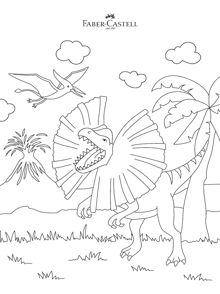 Dino Colouring Template 2 | PDF