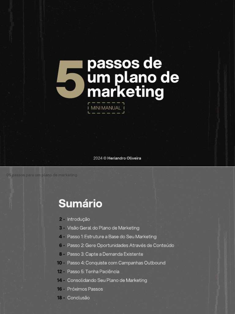 05 Passos de Um Plano de Marketing | PDF | Marketing | Mercado (economia)