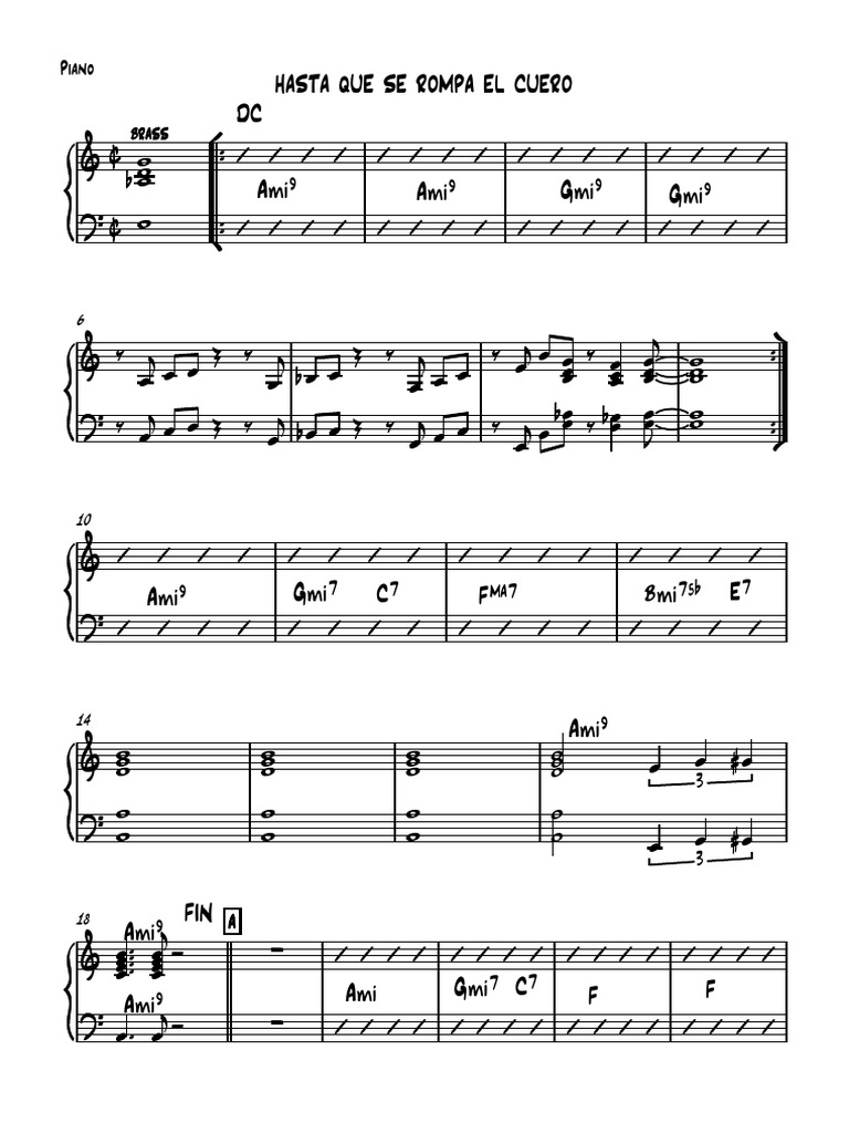 Hasta Que Se Rompa) Piano | PDF