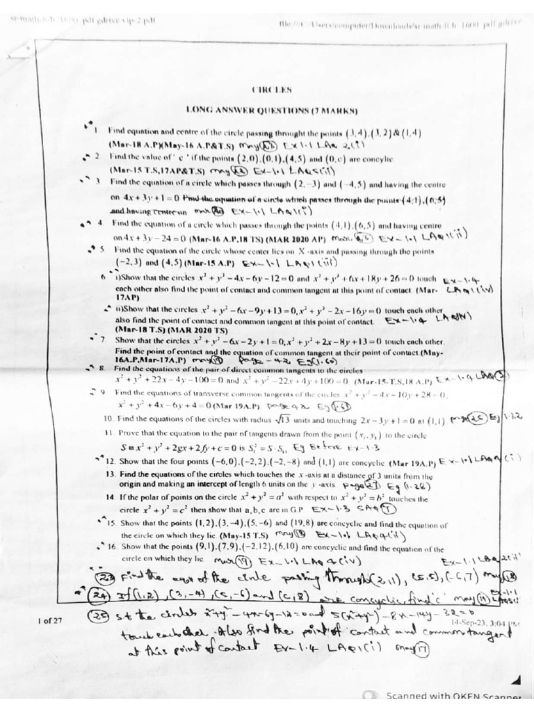Maths 2B Class Notes | PDF