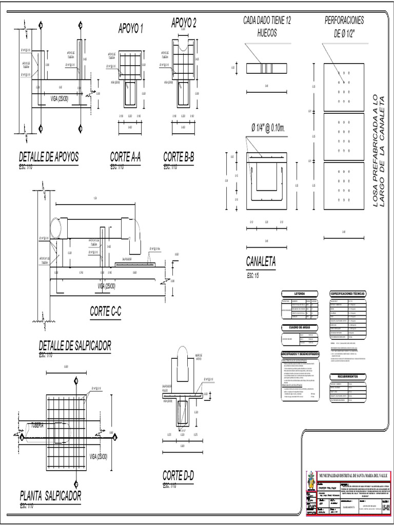 LECHO DE SECADO-Model - Pdfa11 | PDF | Hormigón | Ingeniería de Edificación