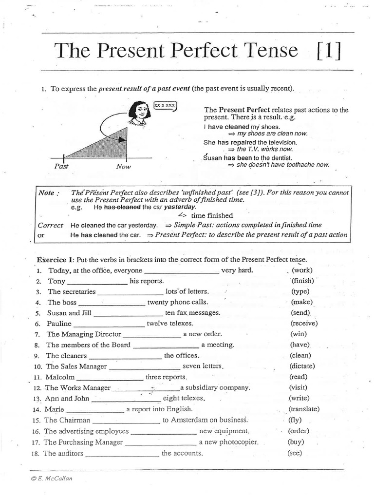 Present Perfect Ex | PDF