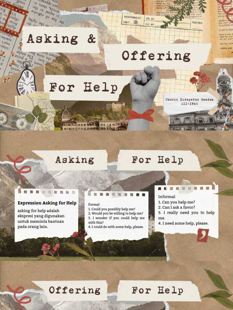 Expressions for Asking and Offering Help | PDF