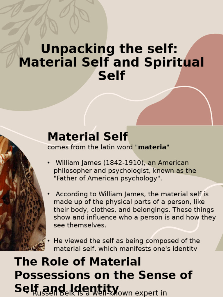 Understanding Material and Spiritual Self | PDF | Spirituality ...