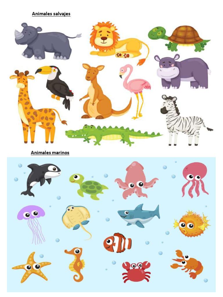 Tipos de Animales: Salvajes y Domésticos | PDF