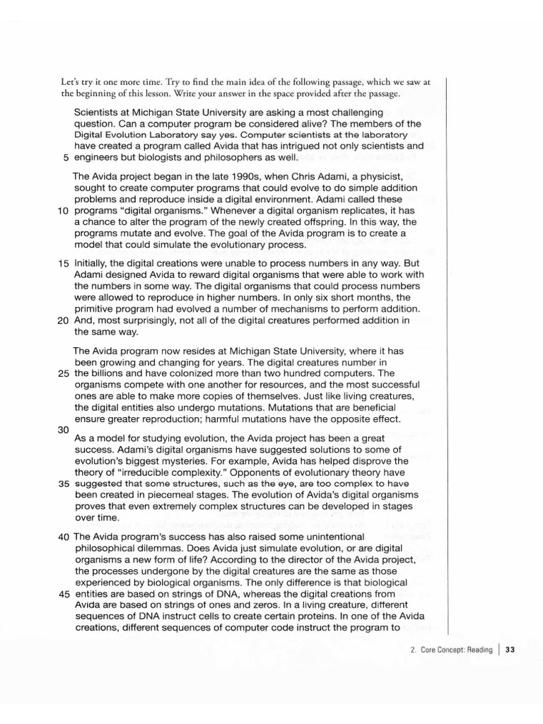Avida: Digital Organisms and Evolution | PDF | Evolution | Organisms