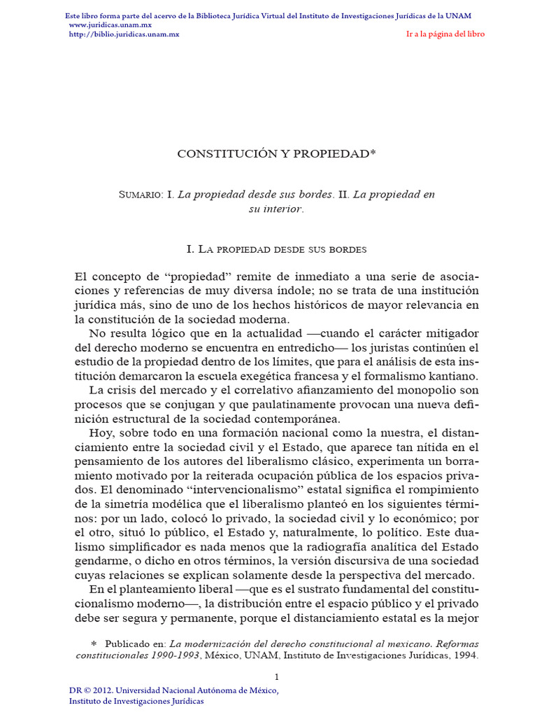 Crisis de la propiedad y el Estado moderno | PDF | Propiedad | Constitución