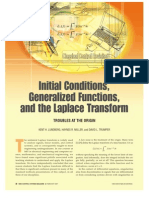 Initial Conditions, Generalized Functions, and The Laplace Transform
