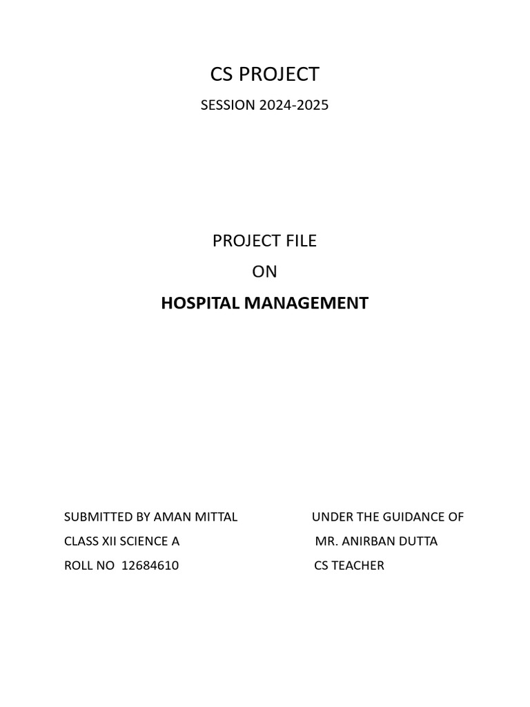Cs Projec1 | PDF