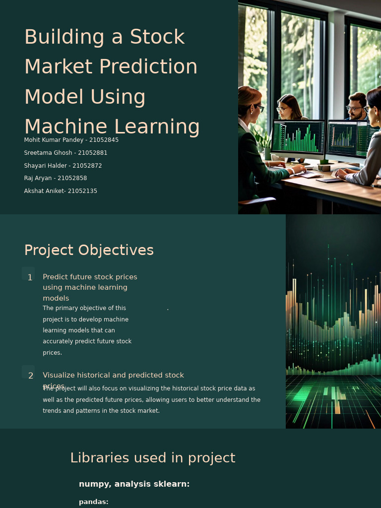 Building A Stock Market Prediction Model Using Machine Learning | PDF ...