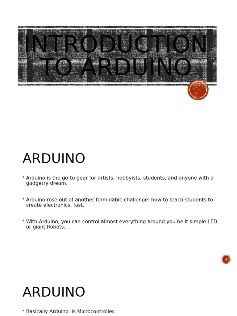 Introduction to Arduino Basics | PDF | Arduino | Microcontroller
