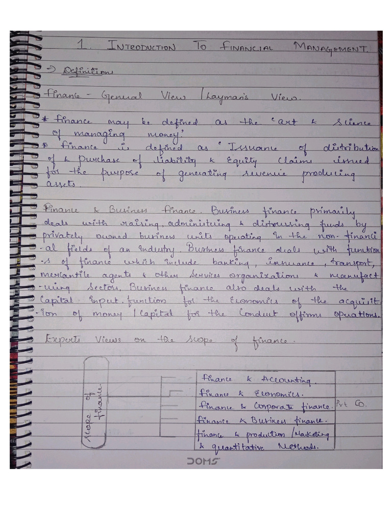 FM Notes | PDF