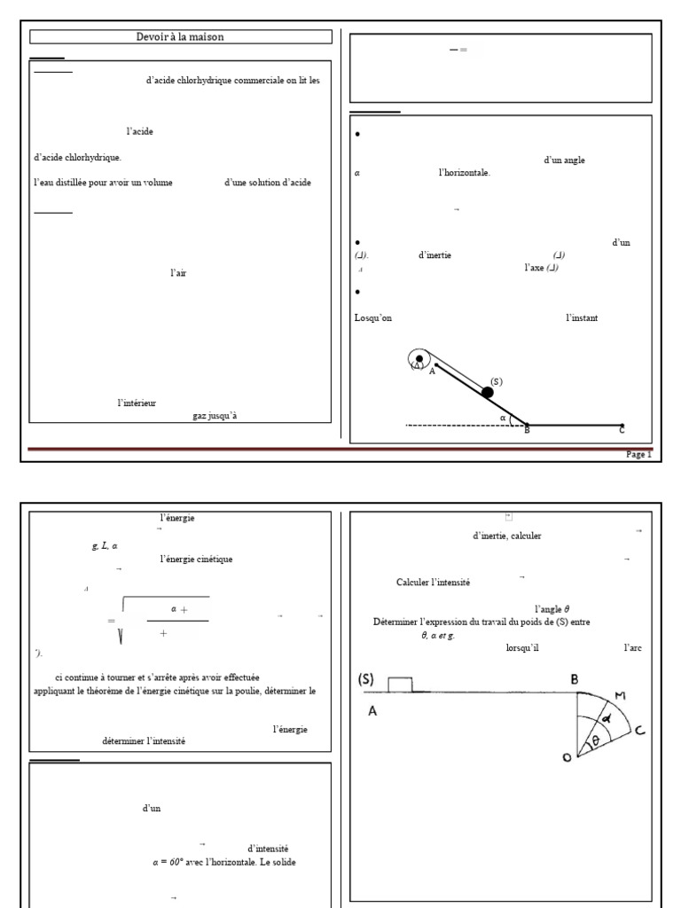Calculs en chimie et physique des gaz | PDF | Concentration molaire ...