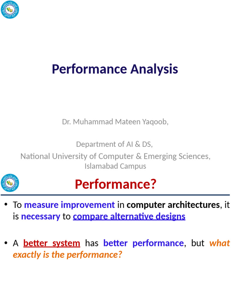 Computer Performance Metrics Explained | PDF | Central Processing Unit ...