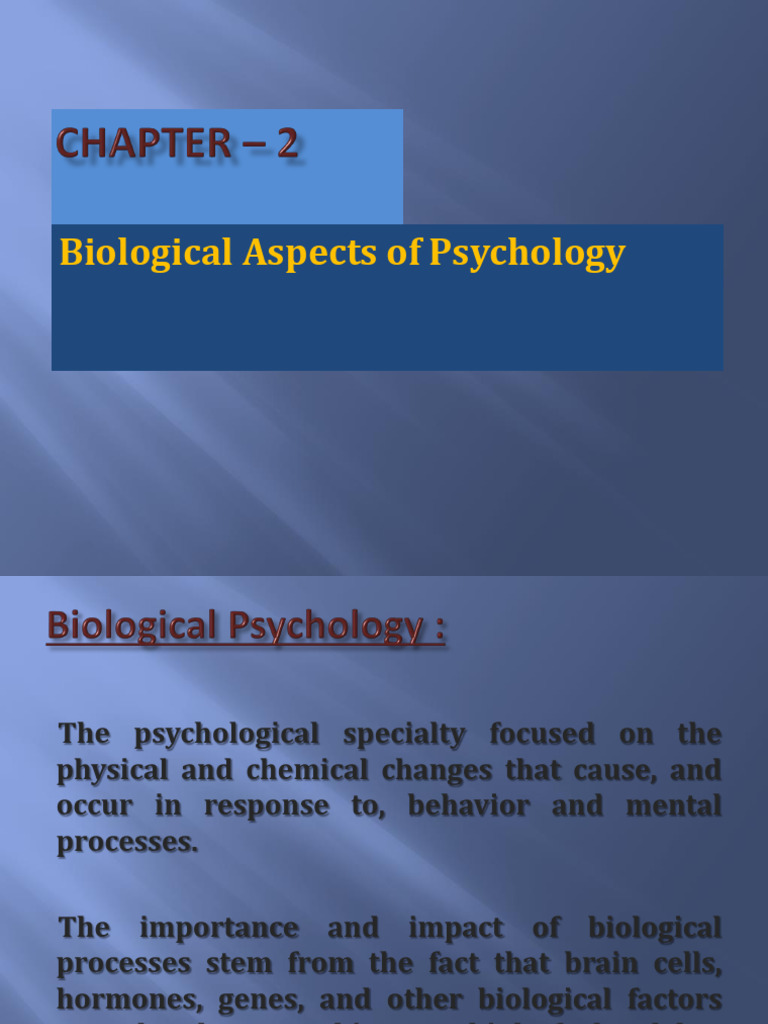 Psychology's Biological Basis | PDF | Nervous System | Central Nervous ...