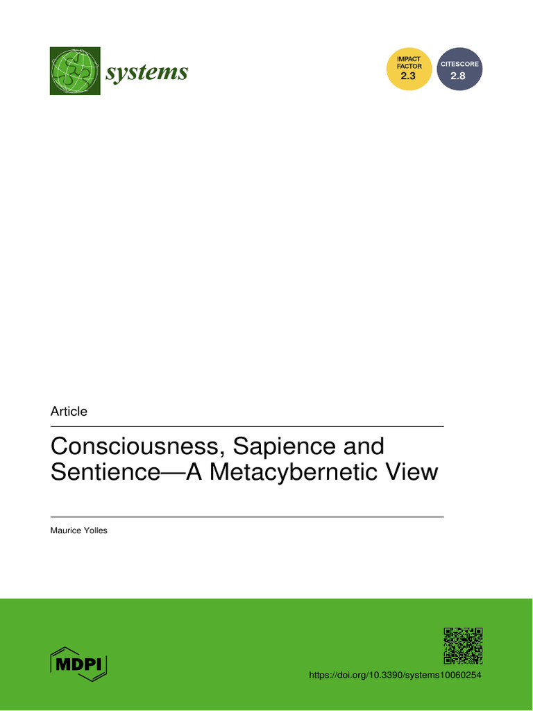 Sapient Vs Sentient | PDF | Consciousness | Thought