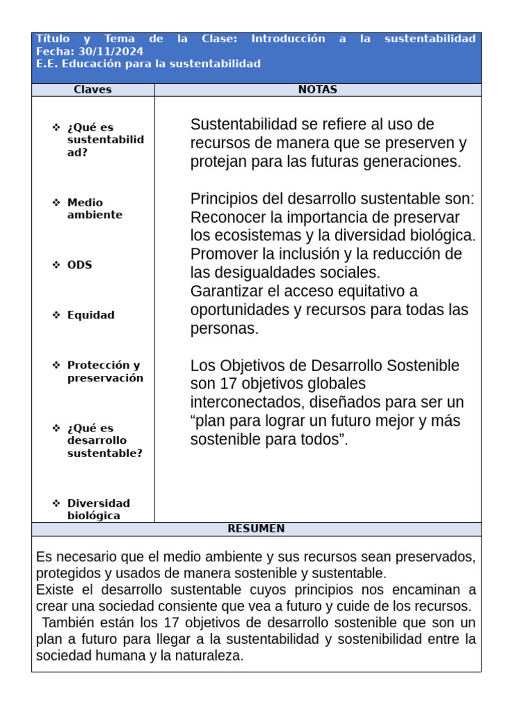 Introduccion A La Sustentabilidad | PDF