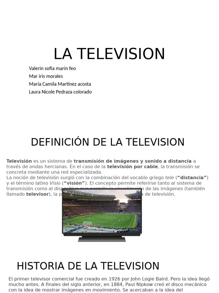 Historia y Efectos de la Televisión | PDF | Televisión | Tecnología de ...