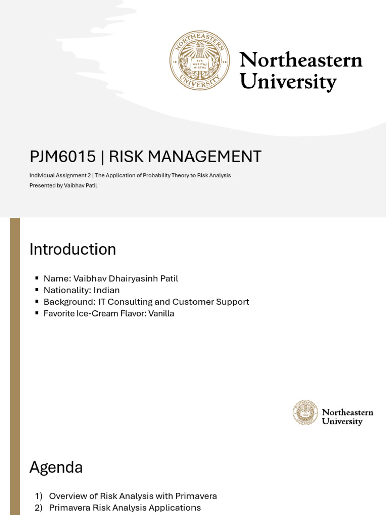 Probability Theory in Risk Management | PDF | Risk | Risk Management