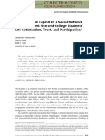 Zach_EDHE6520_Is There Social Capital in a Social Network Site - Facebook Use