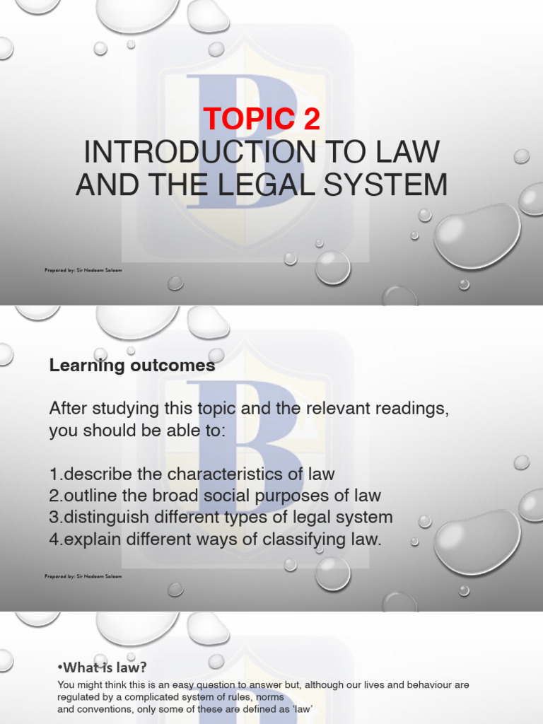 Introduction to Law and Legal Systems | PDF | Precedent | Common Law