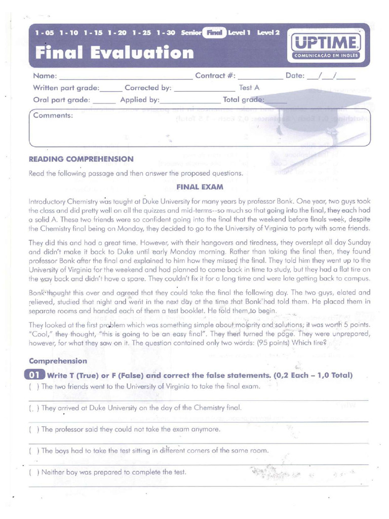 Final Exam | PDF