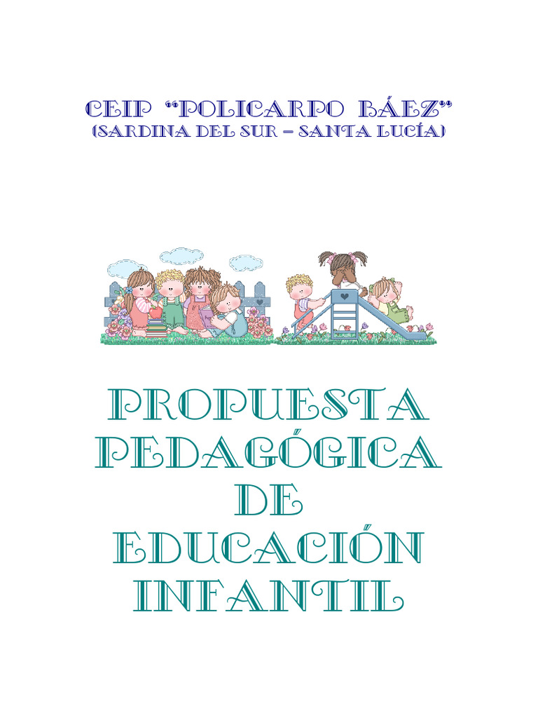 Propuesta Pedagógica Educación Infantil CEIP | PDF | Educación de la ...
