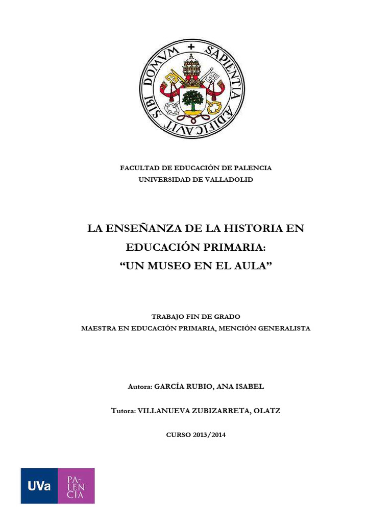 Museo en el Aula: Enseñanza de Historia | PDF | Educación primaria | Museo