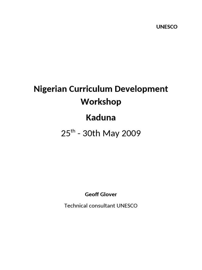 Nigeria Radiography Curriculum Workshop | PDF | Medical Imaging | Radiology