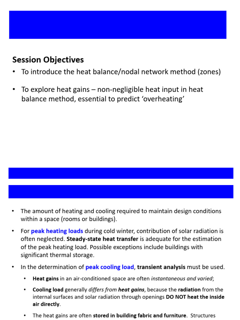 Heat Balance and Gains in Buildings | PDF | Heat Transfer | Heat