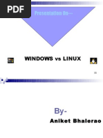 Presentation On - : Windows Vs Linux