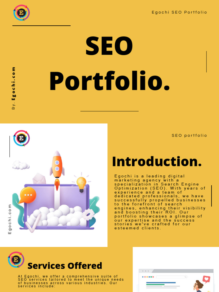Egochi SEO Portfolio Overview | PDF | Search Engine Optimization | Web 2.0