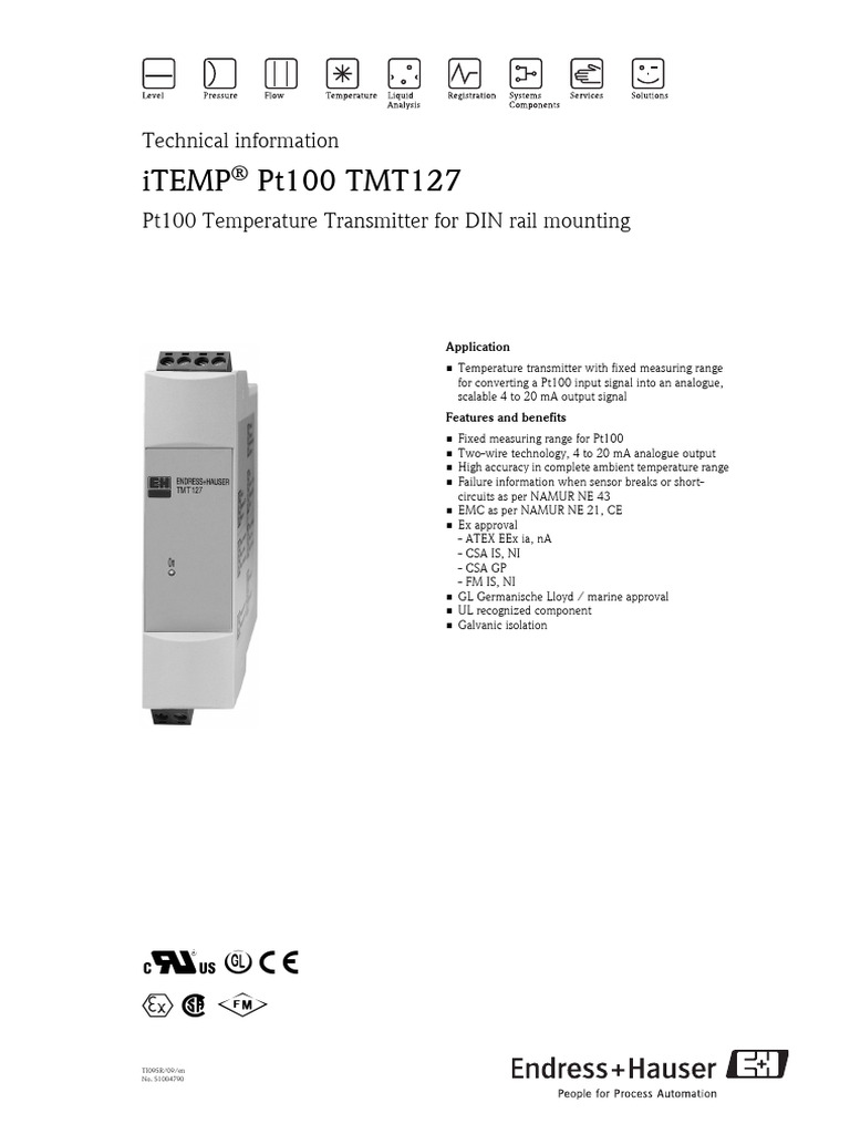 TMT127 Informacion Tecnica | PDF | Electrical Engineering | Electricity