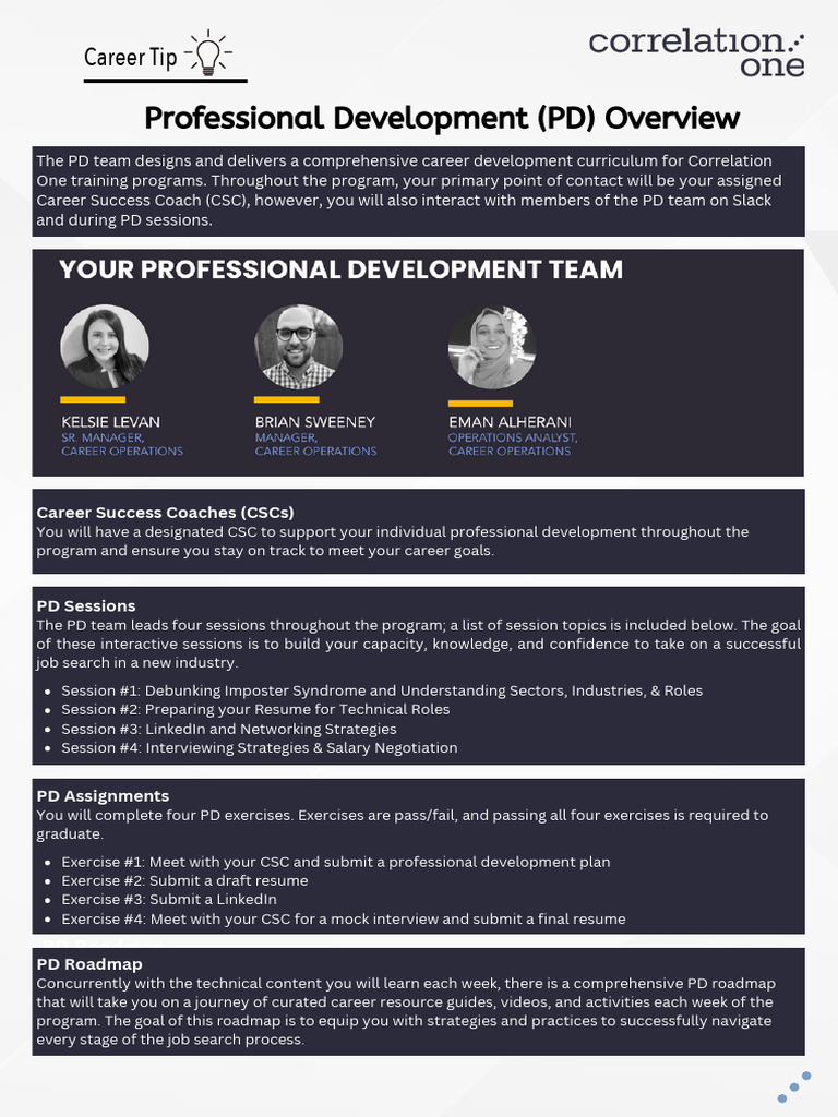 Professional Development (PD) Overview | PDF