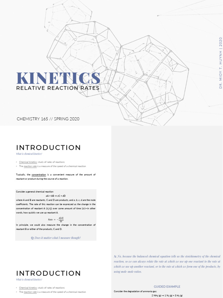 Understanding Chemical Kinetics and Rates | PDF | Reaction Rate ...