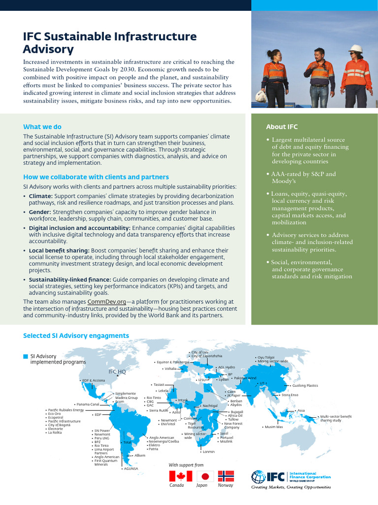 Sustainable Infrastructure Advisory Overview | PDF | Sustainability ...