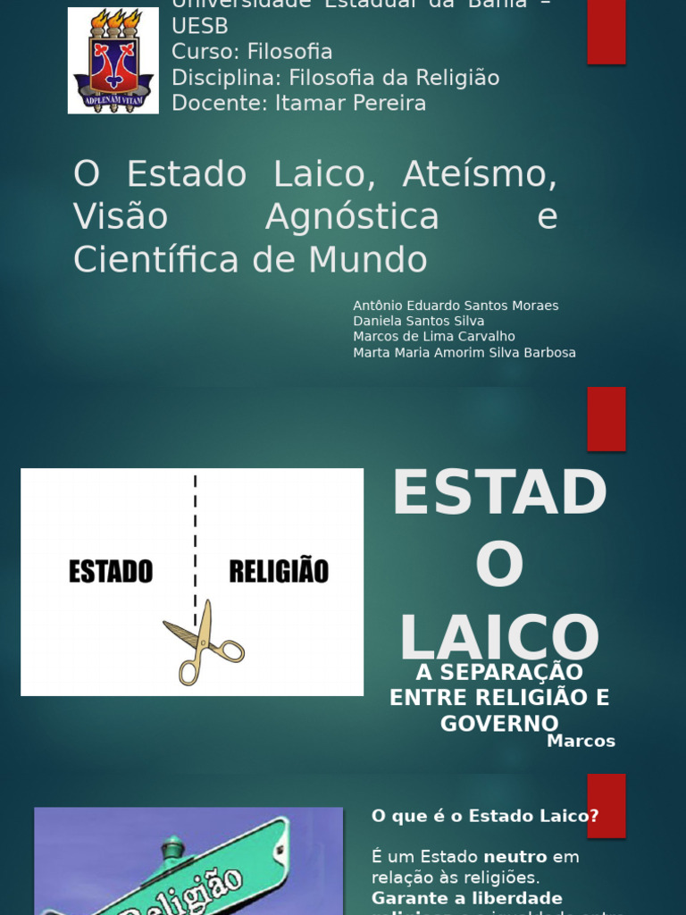 Definição De Estado Laico _ Estado Laico e a liberadade religiosa ...