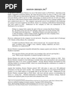 Boston Chicken Intro and 10-K