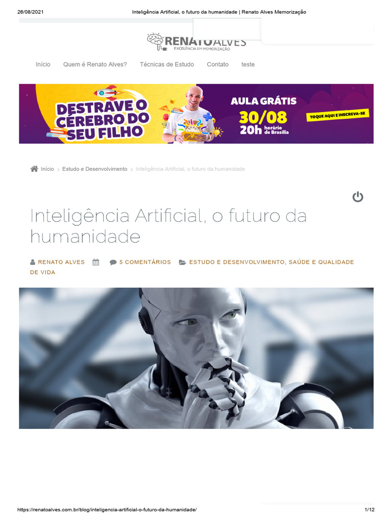 Futuro da Inteligência Artificial em 2083 | PDF | Transtorno de déficit ...