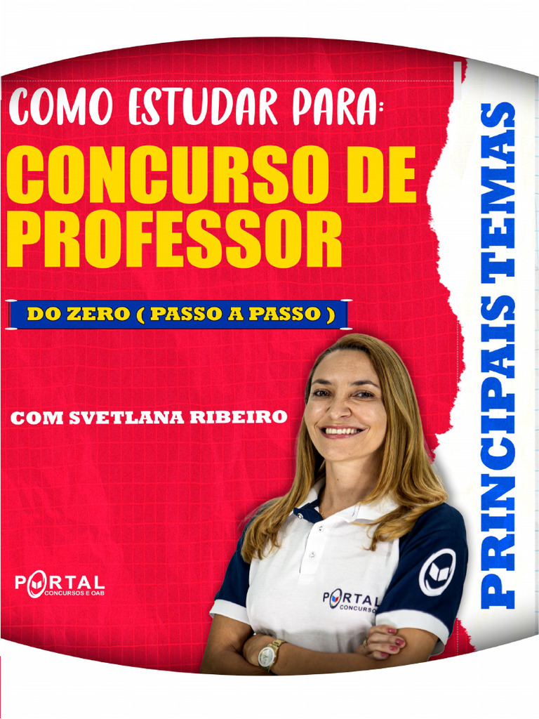 Guia de Estudo para Concursos de Professor | PDF | Pedagogia | Escolas