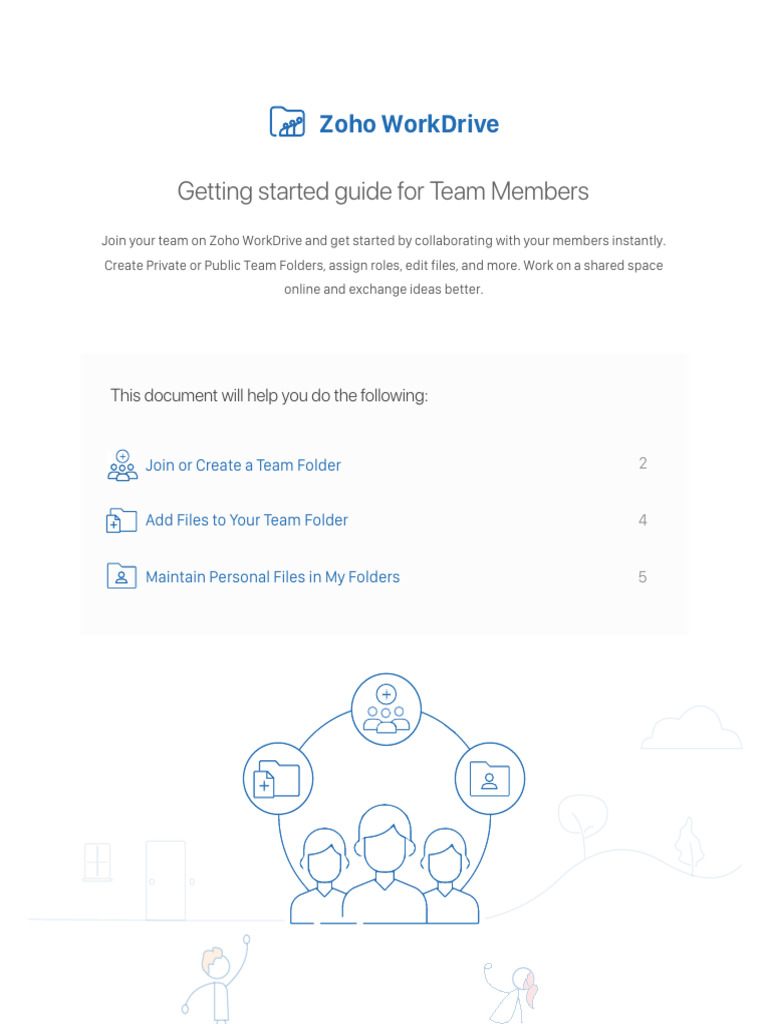 WorkDrive - Getting Started For Team Members | PDF | Computer File ...