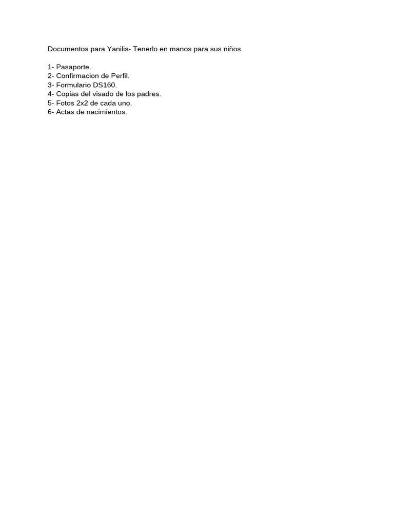 Documentos para Yanilis - Tenerlo en Manos para Sus Niños | PDF