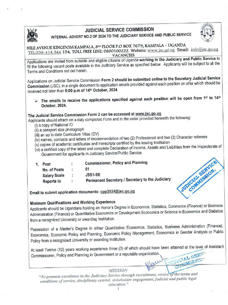 Internal - Advert No - 2 - of - 2024 - JUDICIARY - AND - PUBLIC ...