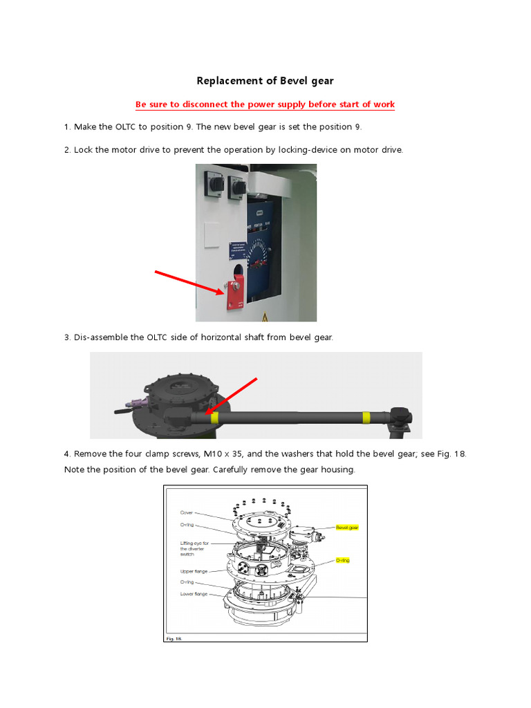 Bevel Gear Replacement Guide | PDF