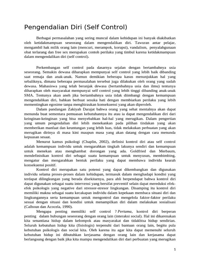 Self-Control Convert Compress | PDF