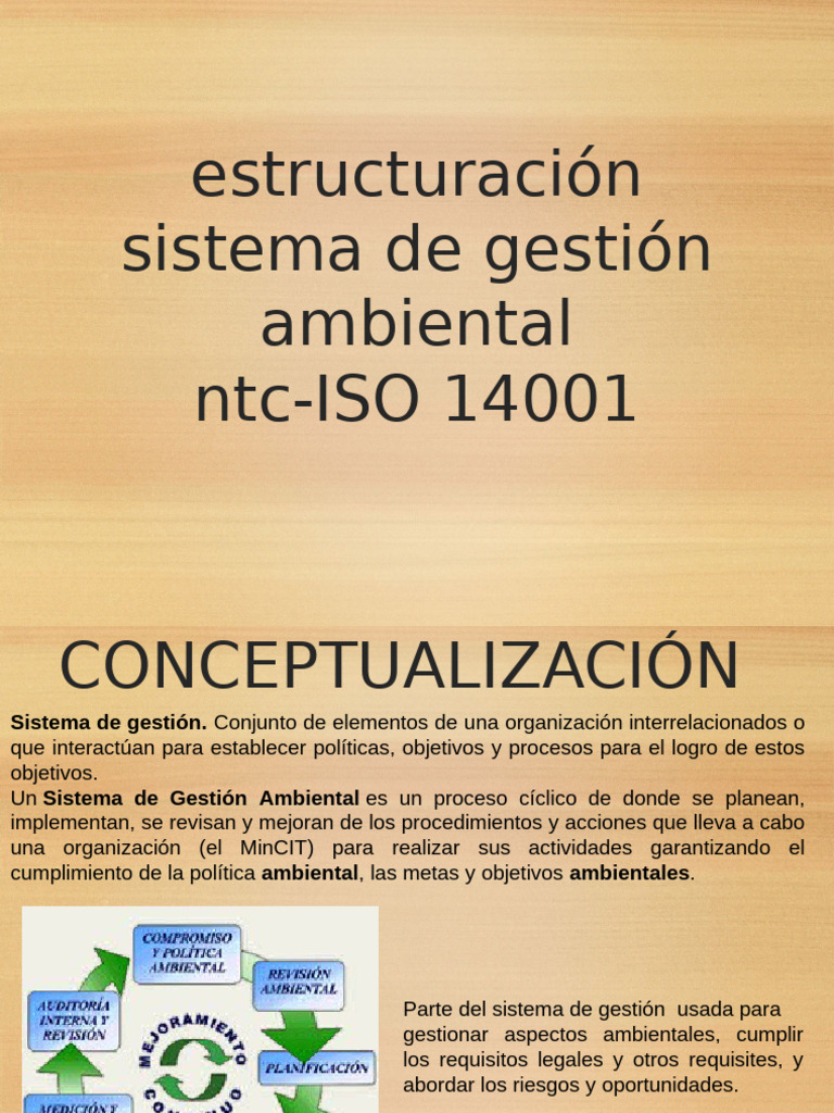 Guía sobre el Sistema de Gestión Ambiental ISO 14001 | PDF | Evaluación ...