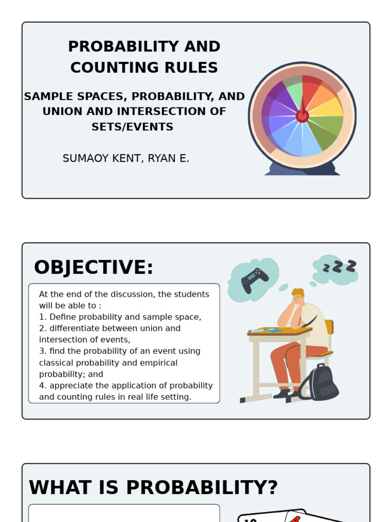 Probability and Counting Rules Guide | PDF | Probability | Decimal