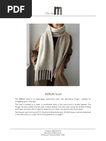 Paulastrickt Berlin Scarf English