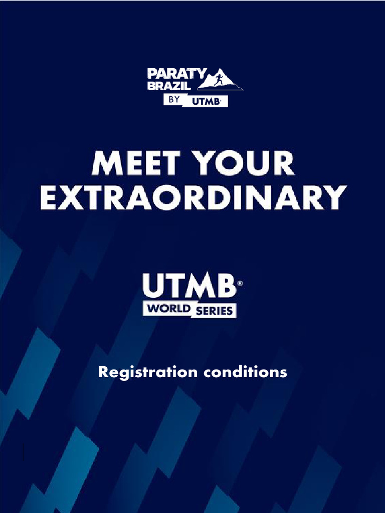 Paraty Brazil by UTMB Registration Conditions 2023 EN E9c7d9d97d PDF ...