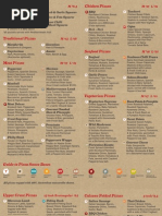 Crusts Menu